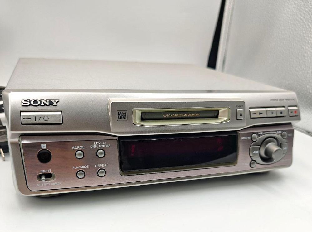 Sony MDS-S40 MD Deck MiniDisc Recorder Player w/ Remote Fully Working