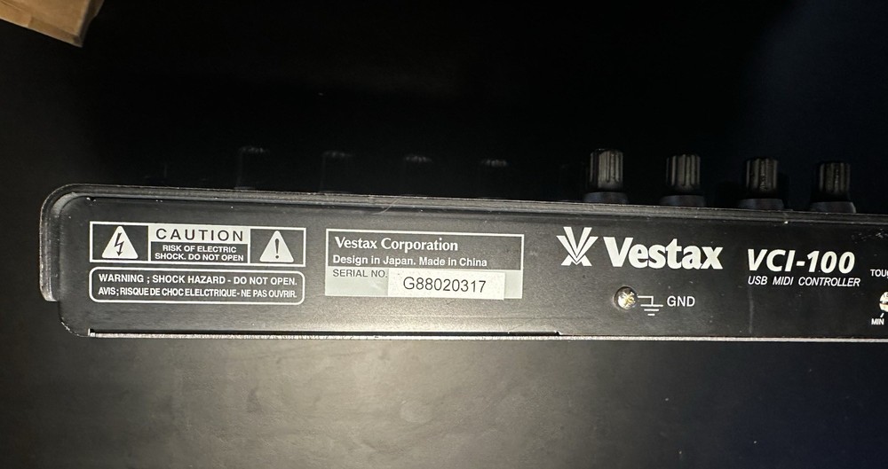 Vestax VCI-100 SE DJ TechTools USB MIDI Controller w/ Box
