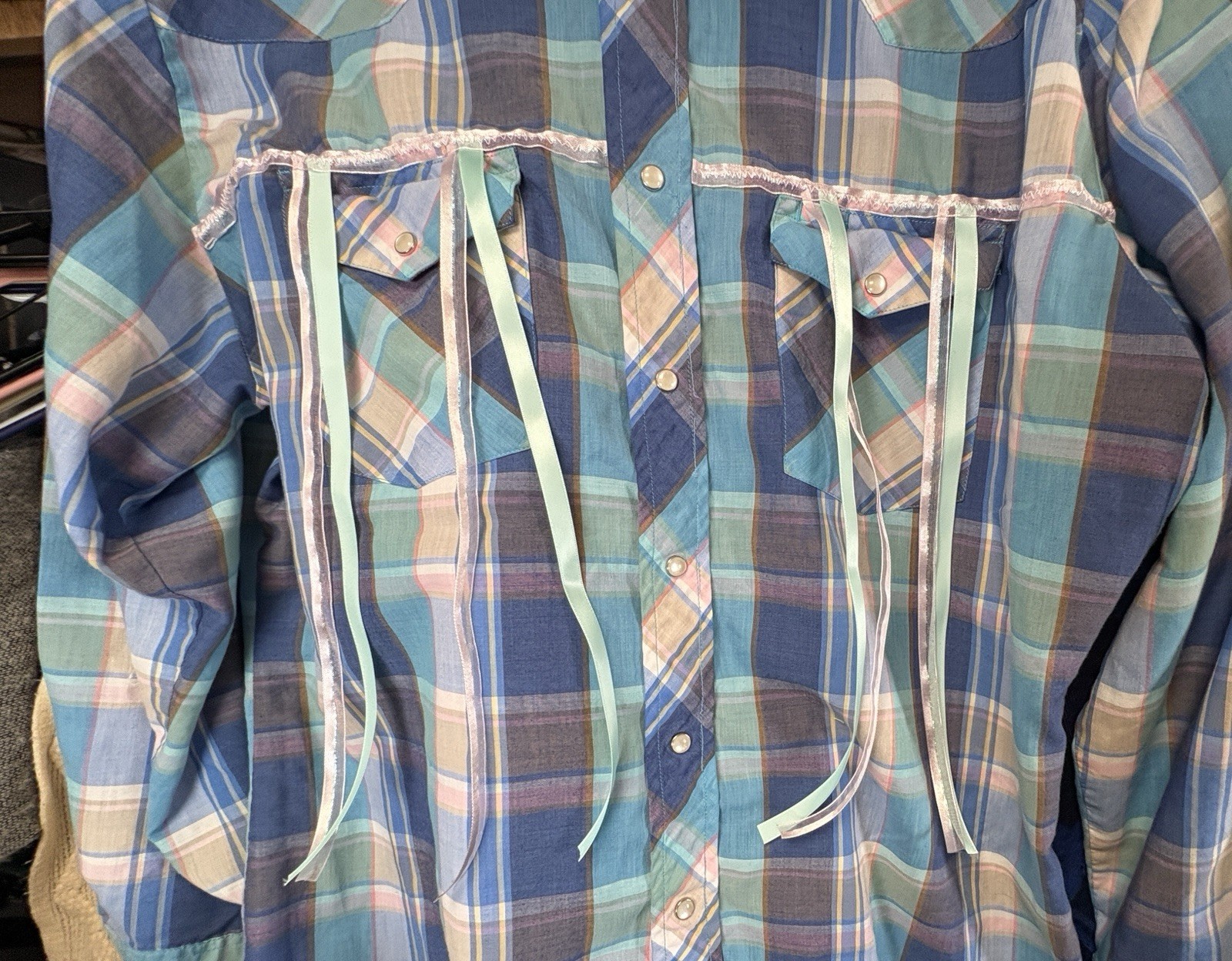 Ribbon Shirt Men’s Large Dance Pow Wow #230