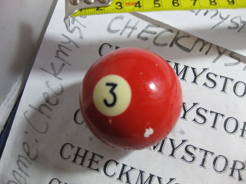 VINTAGE #3 BILLIARD BALL GENTLY USED