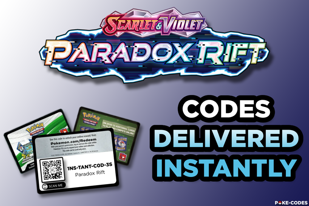 Pokemon - Paradox Rift TCG Code Cards - INSTANT DELIVERY