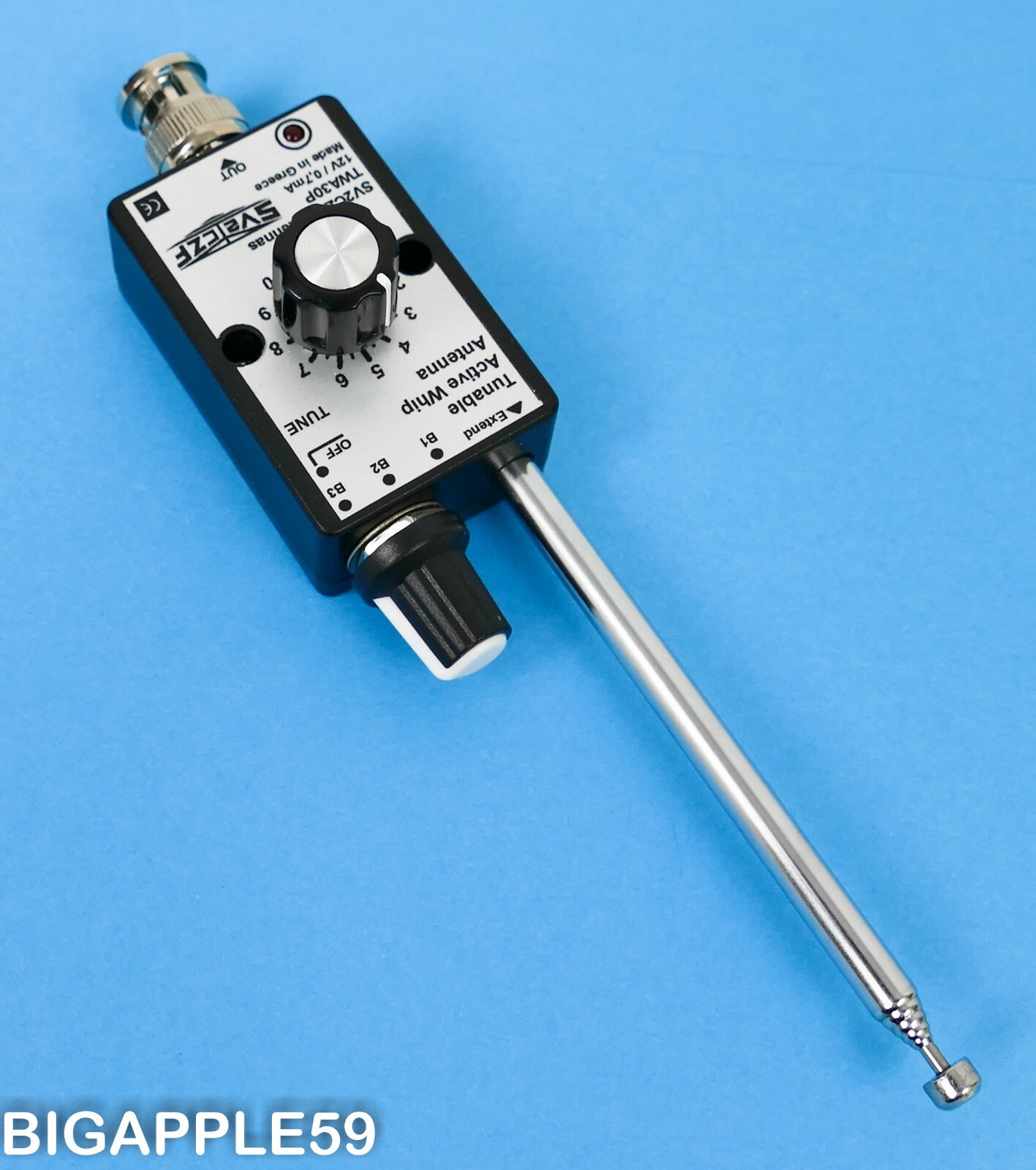 Active Whip Antenna 400 KHz - 30 MHz For Icom IC-R20 * AOR AR8200 *Alinco DJ-X11