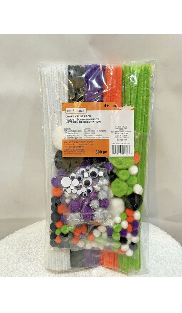 Creatology Halloween Craft Value Pack -  300 Pcs - Age 4+