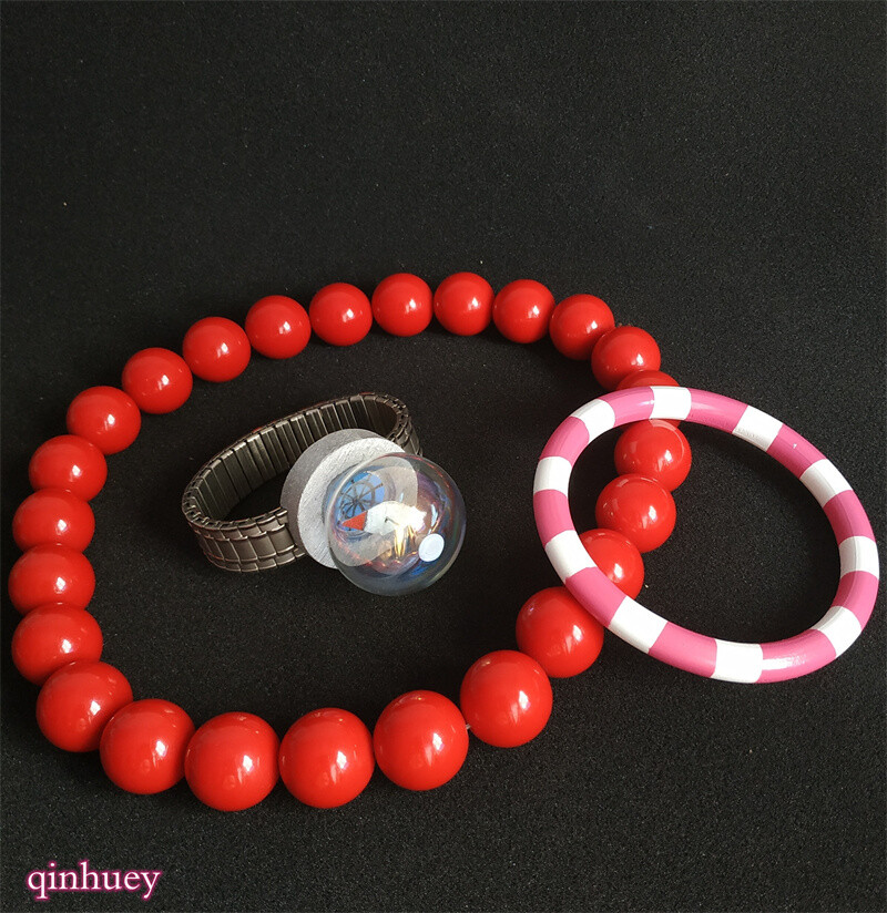 Anime ONE PIECE Portgas D Ace Cosplay Necklace Bracelet Pointer Bangle Belt Prop