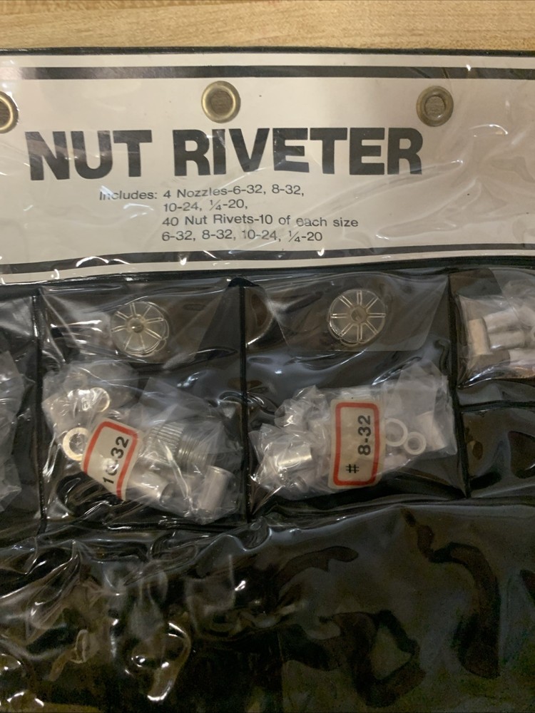Vintage Hand Threaded Nut Riveter Kit