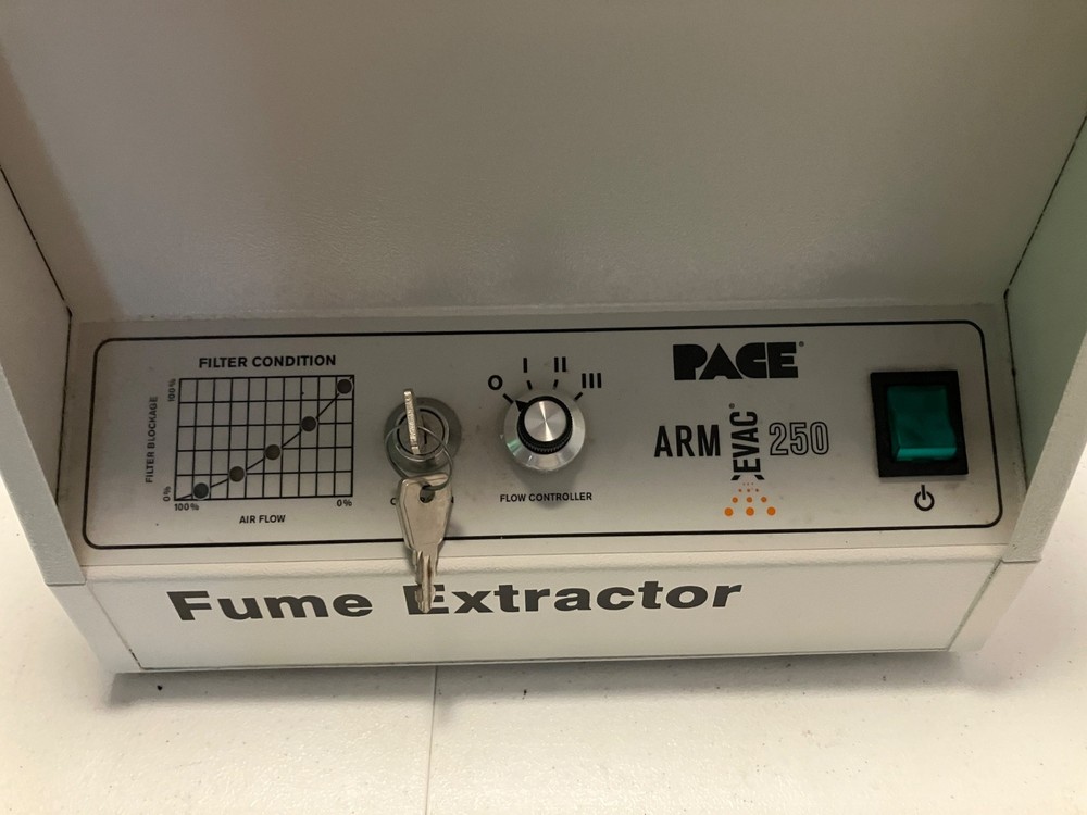 Pace Arm Evac 250 Fume Extractor with Remote Flow Controller