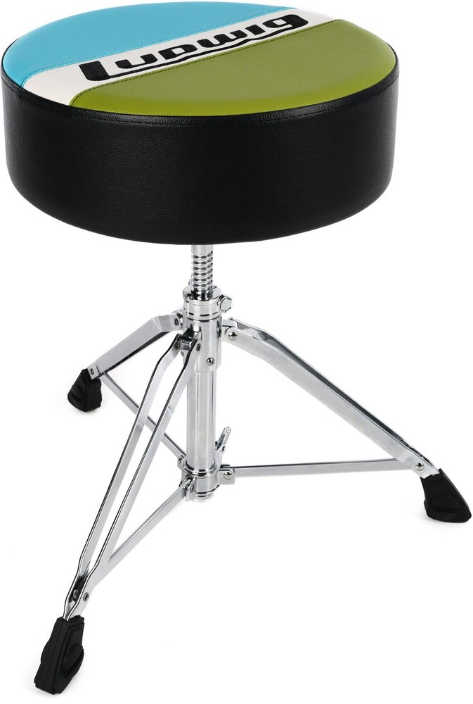 Ludwig Atlas Classic Throne - Round, Blue/Olive (2-pack) Bundle