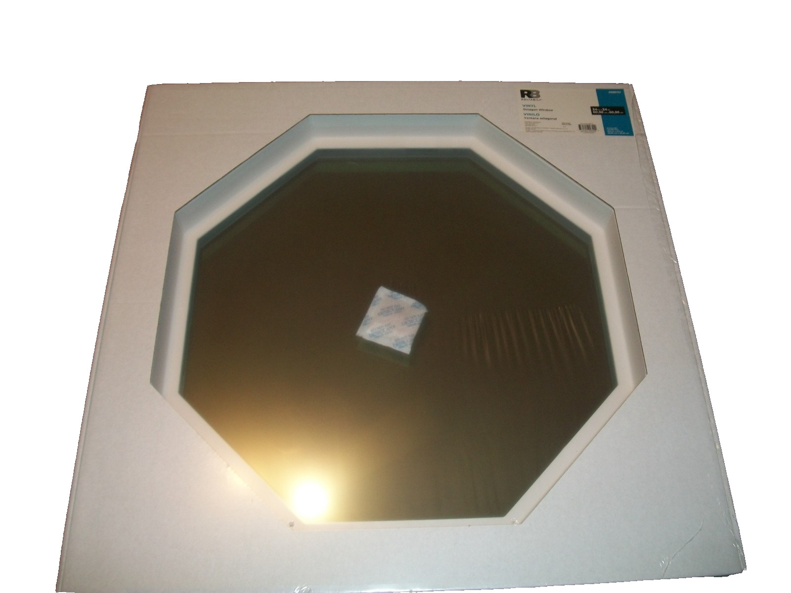 Reliabilit Vinyl Octagon Window 24” x 24” #4066703 White  Model VOCT2424RB