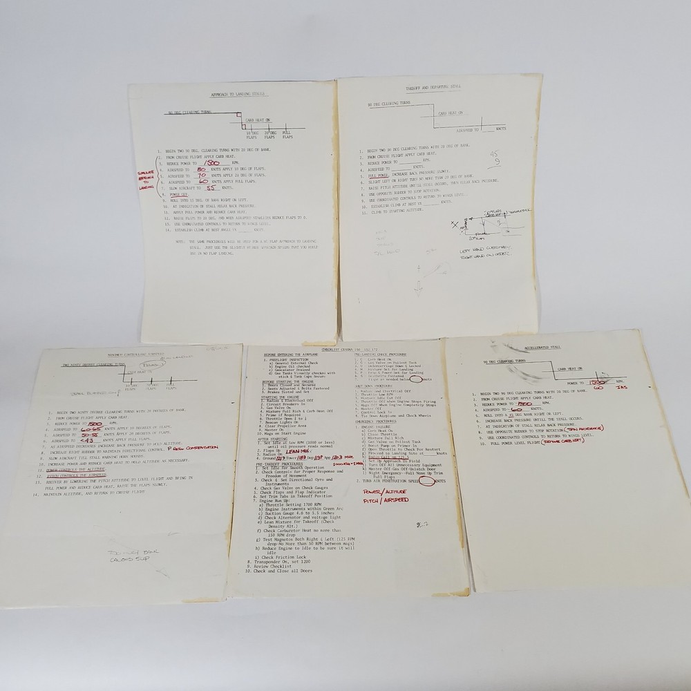 Cessna Integrated Flight Training System Private Pilot Workbook 1978 Flight Book