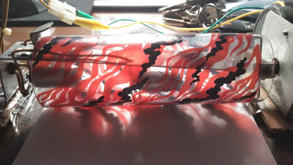 Williams FIRE FIRE! Pinball Machine Flame Unit FLAME EFFECT DECAL