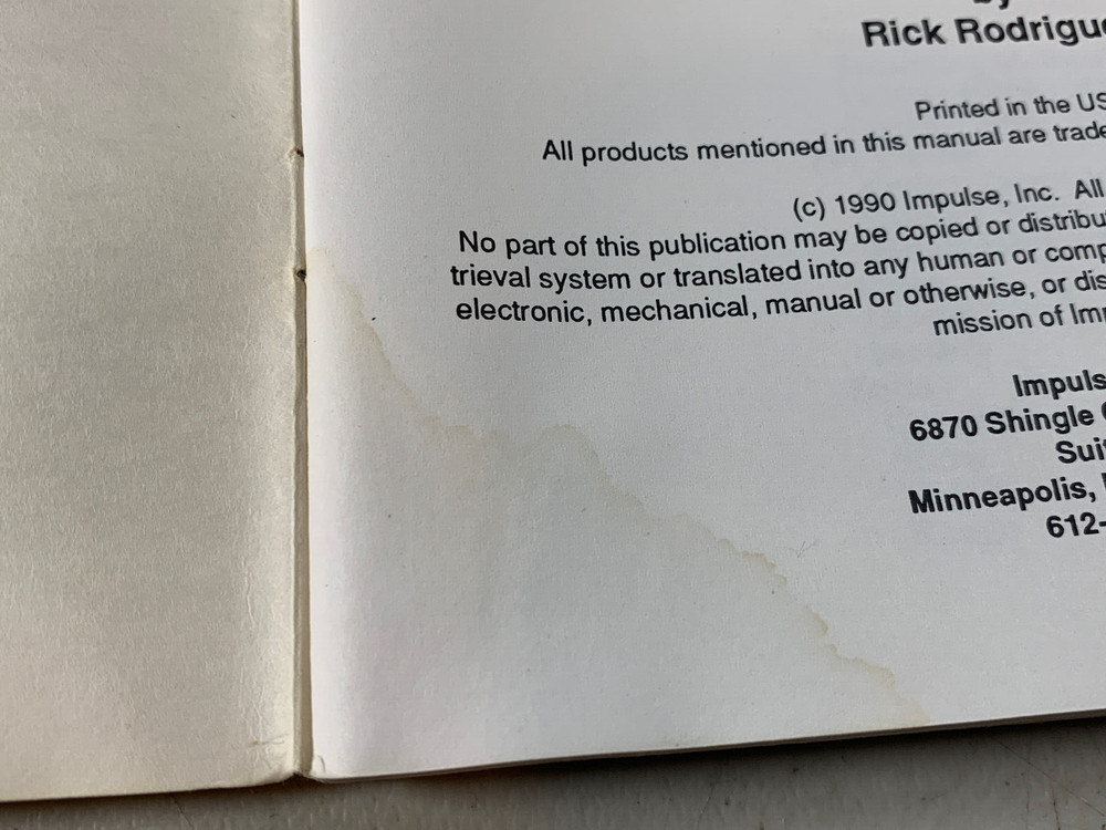 Vintage 1990 Imagine Reference Manual Only 3D Animation Rendering System Amiga