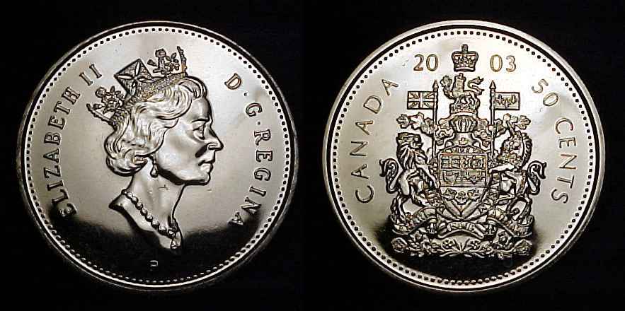 CANADA 2003 P Fifty Cents Specimen