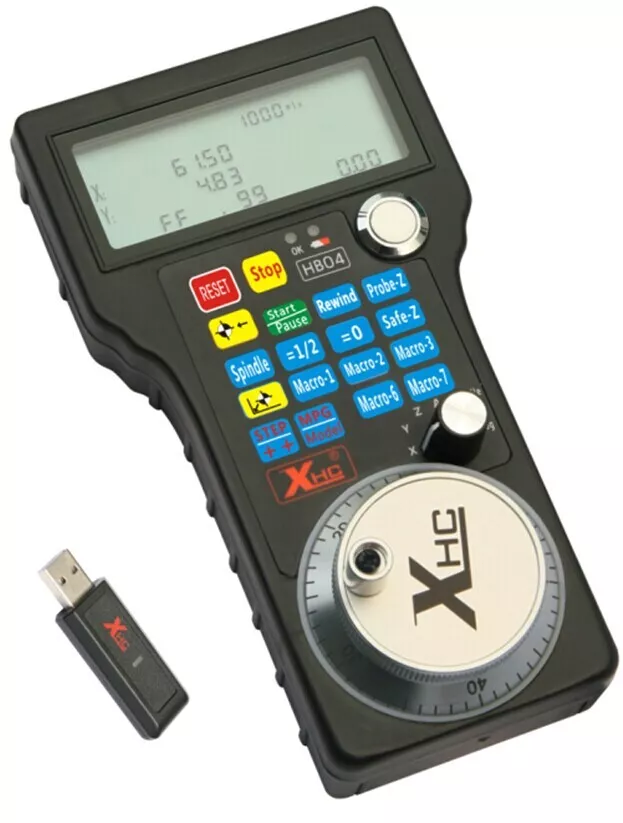 3 Axis 2.4G USB Mach3 100PPR MPG handle wheel CNC Wireless Remote Controller