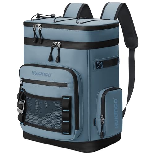 48Cans Cooler Backpack, Waterproof Insulated Backpack Cooler for Men Dark Blue