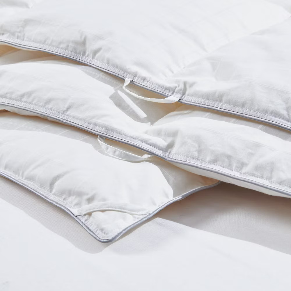 Peace Nest 300TC Jacquard Cotton Goose Feather and Down Comforter,