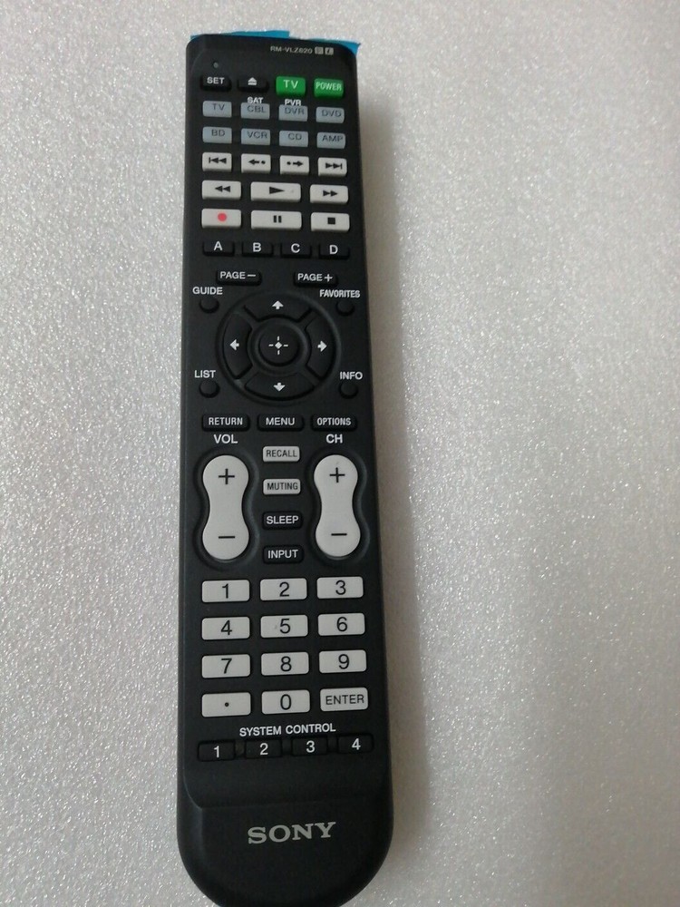 1pc New Upgraded version Sony Learning RM-VLZ620 Universal Remote Control