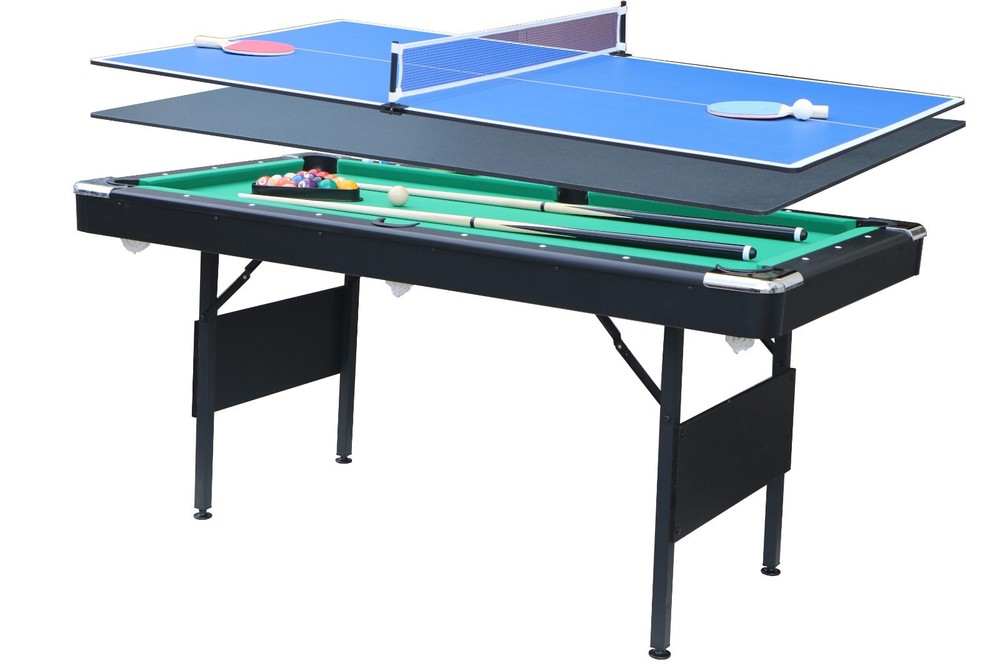 Muitfunctional Indoor Game Table 3 in1 Billiard Table Table Tennis Dining Table