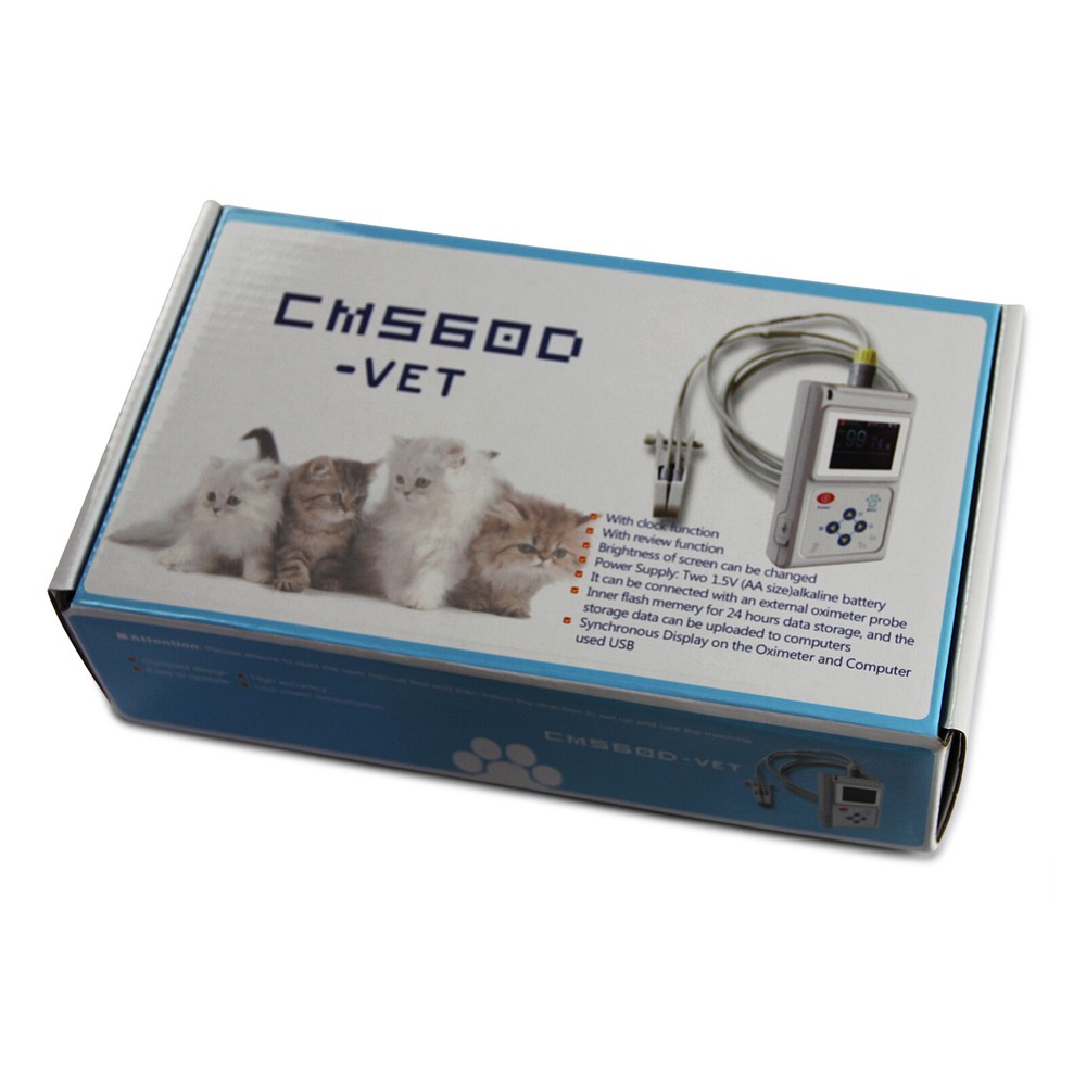 CONTEC Veterinary Handheld Pulse tester pulse oxygen saturation SPO2 CMS60D-Vet
