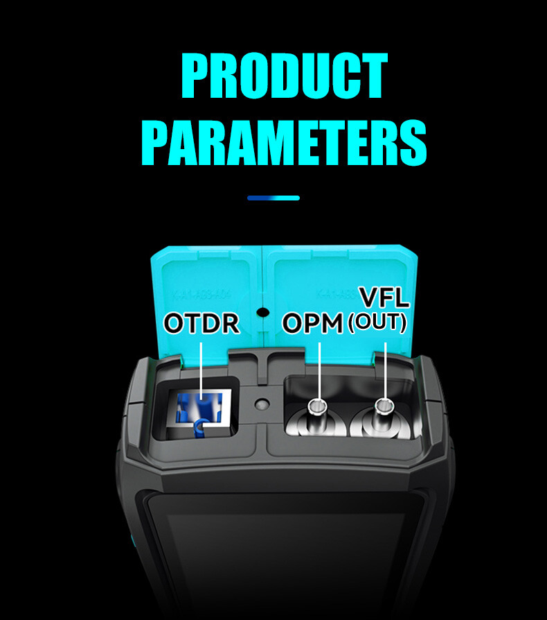 Mini OTDR Optical Time Domain Reflectometer Fiber Analyzer Max. 80km Live Test