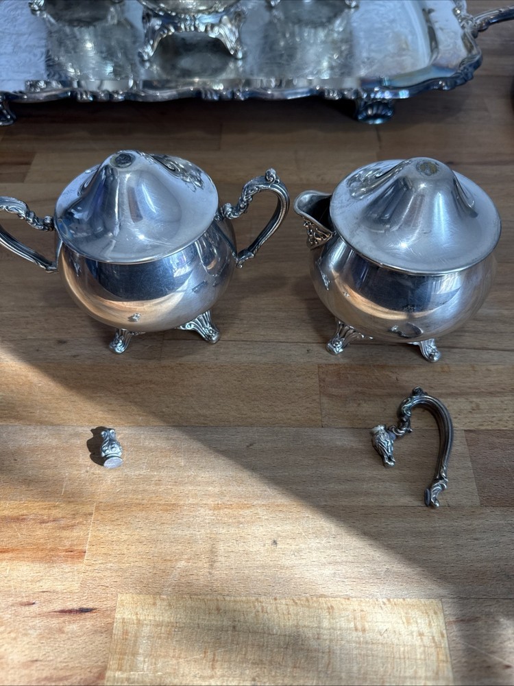 ONEIDA SILVERPLATE COFFEE TEA SET USA 9 PIECES