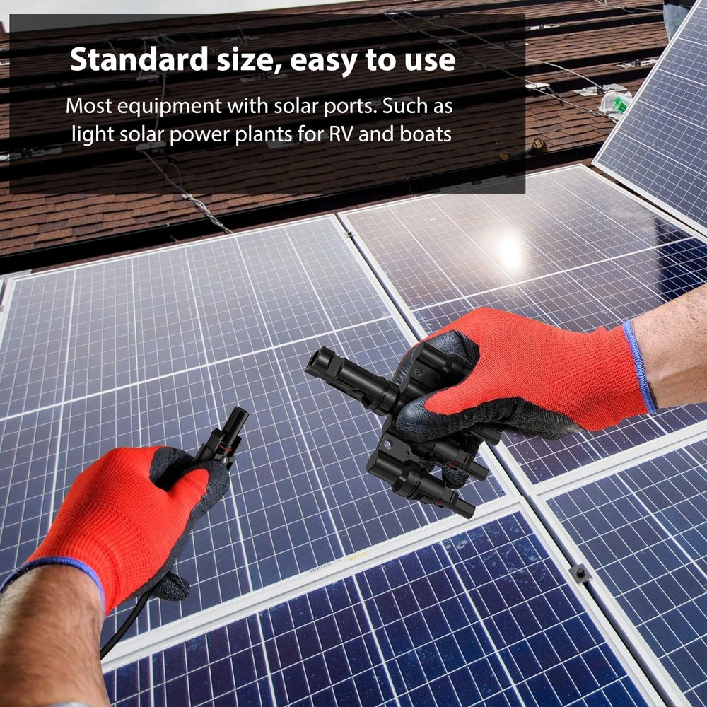 Solar Panel Connectors T Branch Connectors, Branch Connectors for Solar Panel...