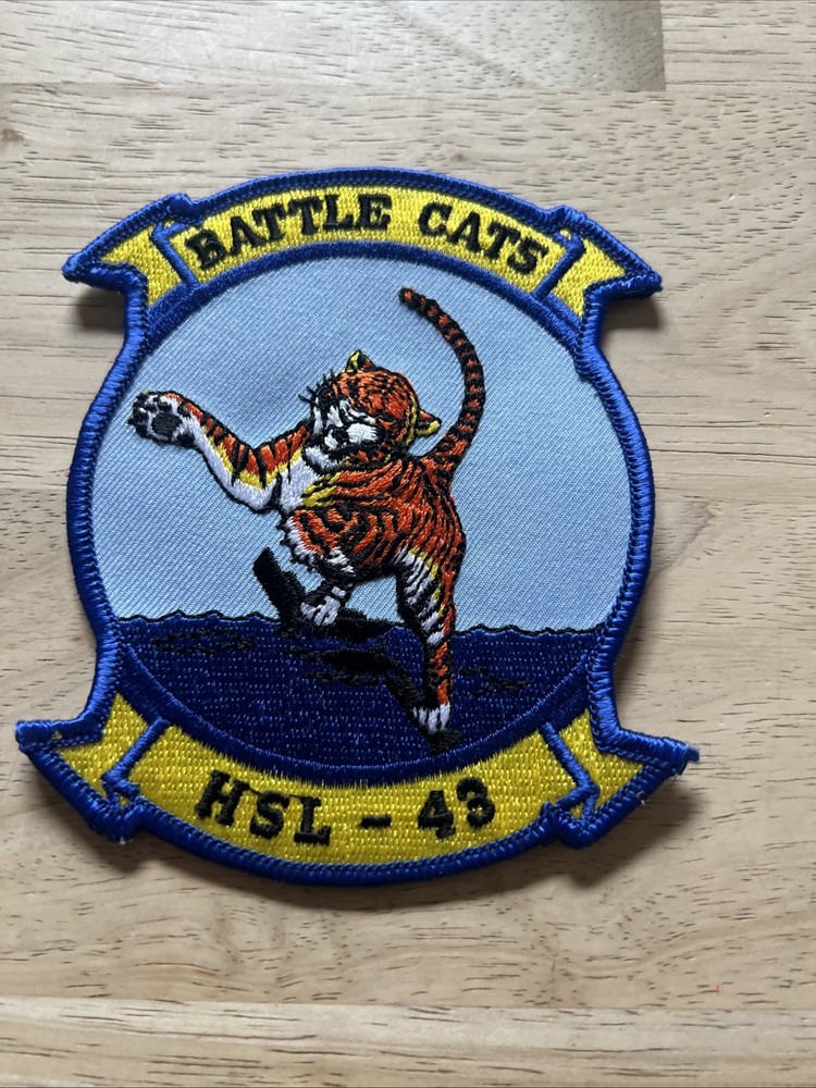NAVY HSL-43 BATTLE CATS EMBROIDERED PATCH