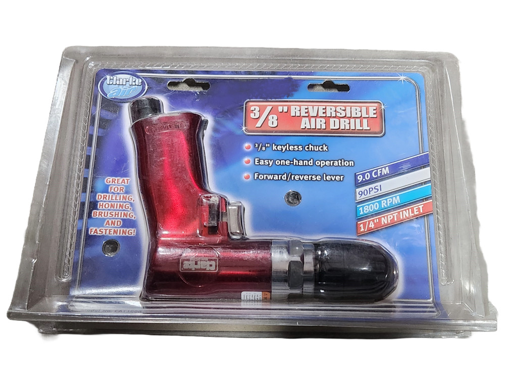 clarke air 3/8'' reversible air drill