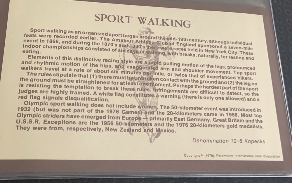 Russia 1980 Moscow Fdc Olympics Sport Walking