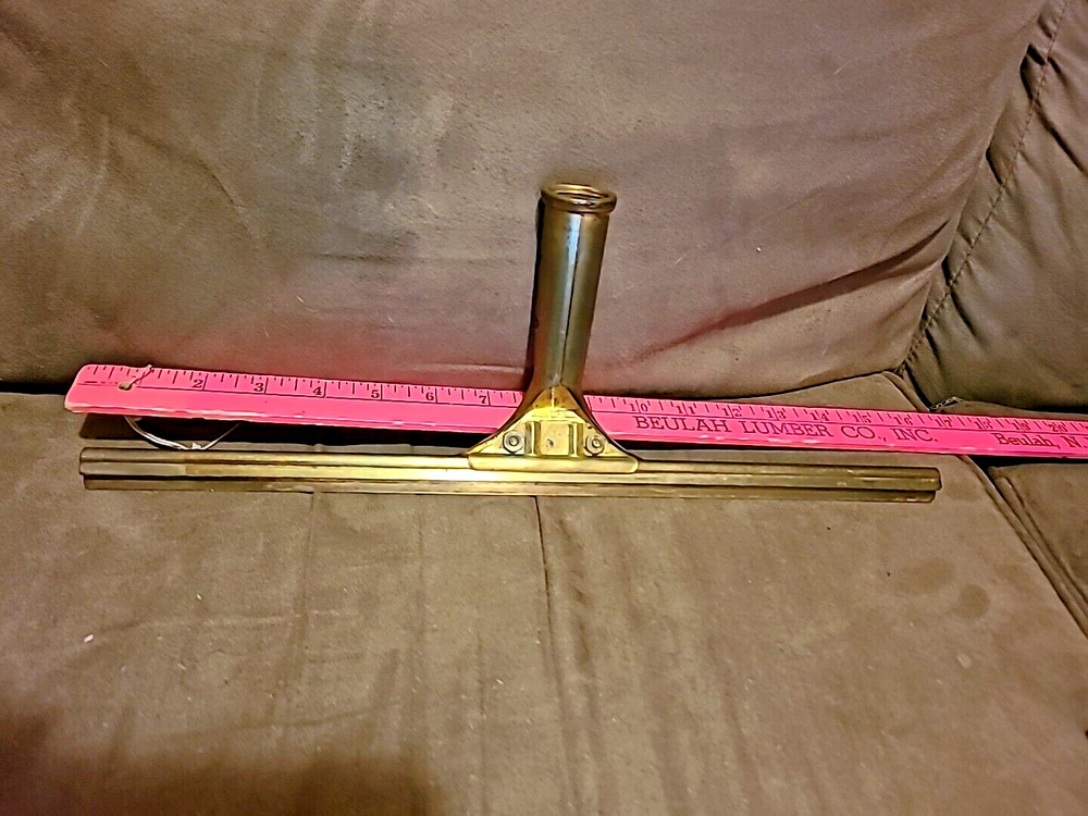 Vintage 15 1/2 " Brass Squeegee Master Steccone Products