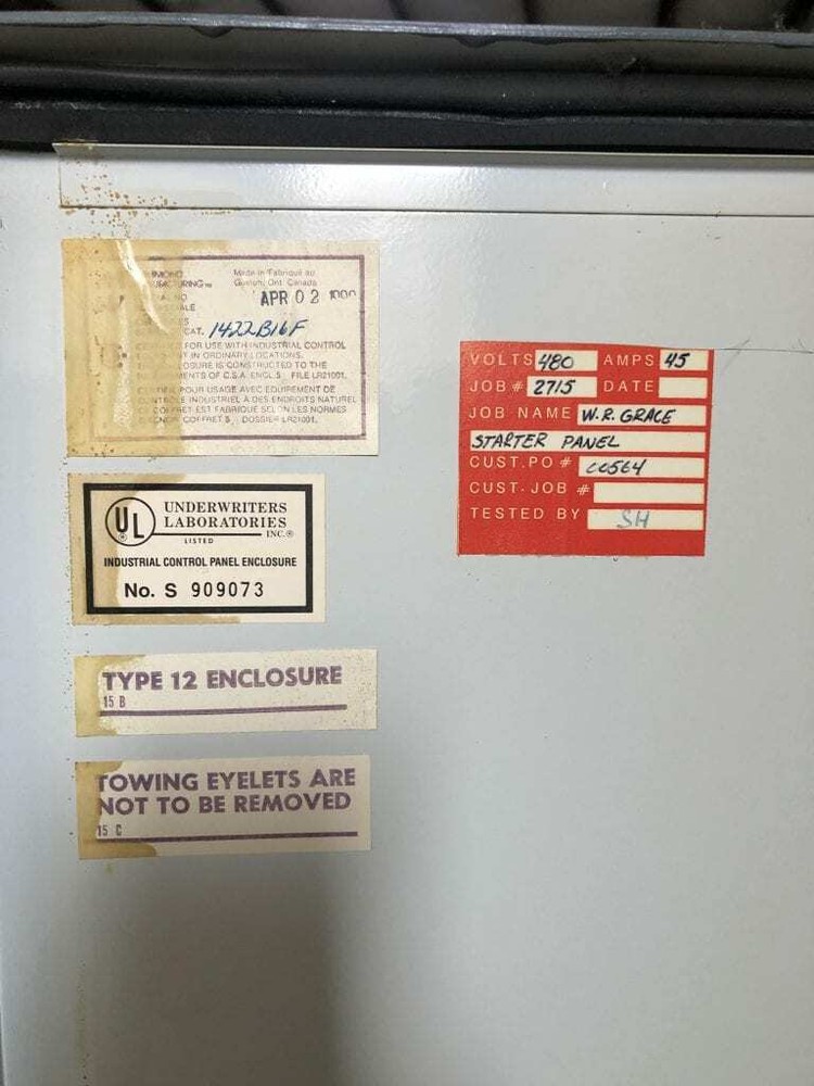 32" Hydraulic Sheet Metal Shear w/ Electrical Control Panel