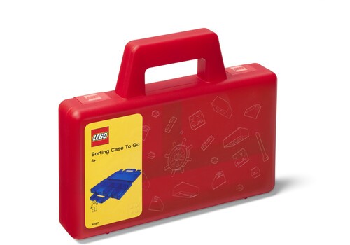 LEGO Sorting Box with Handle, Red [New Toy] Red, Brick
