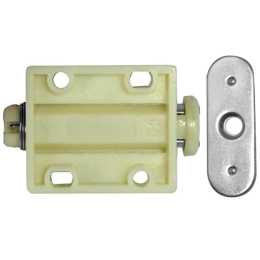 White Touch Latch Cabinet Latch (25-Pack)