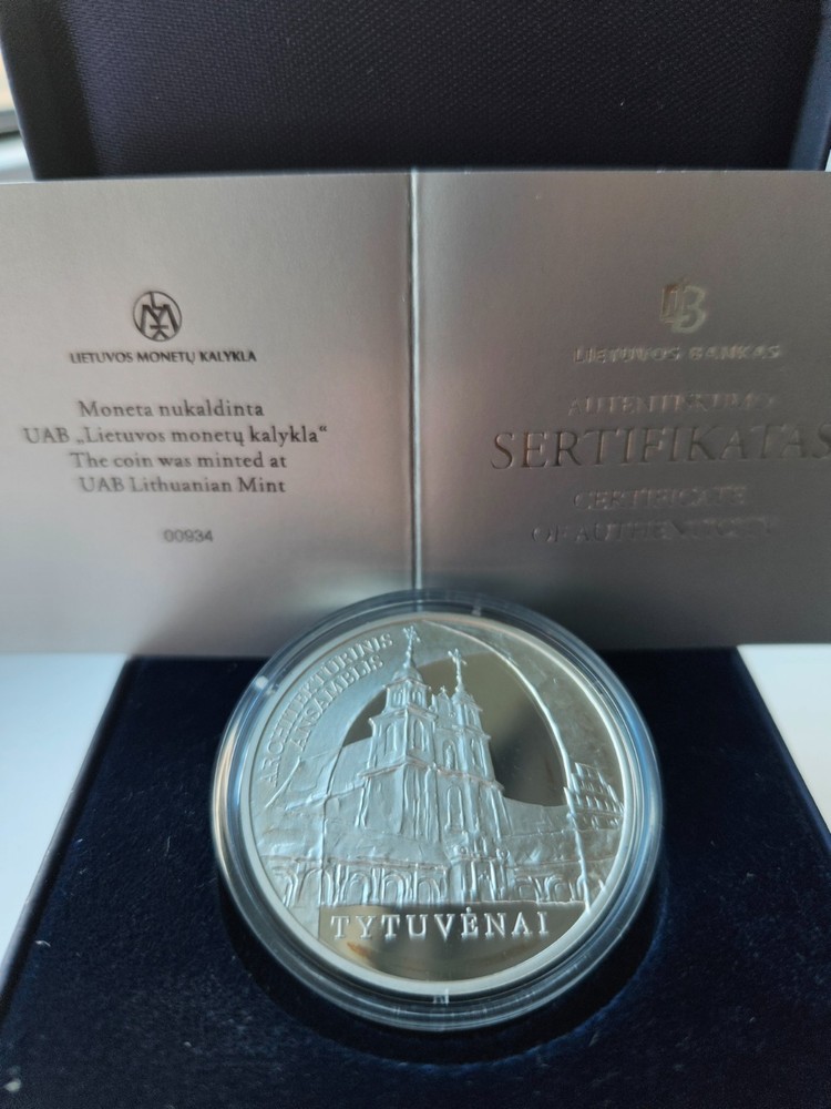 Lithuania, 50 Litu, 2009, Tytuvenai, Silver, Proof