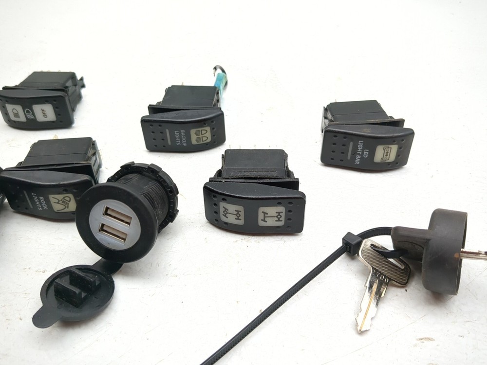 17-21 Can Am Defender XT HD8 Front Ignition Switch W/ Key & Accessory Switch Set