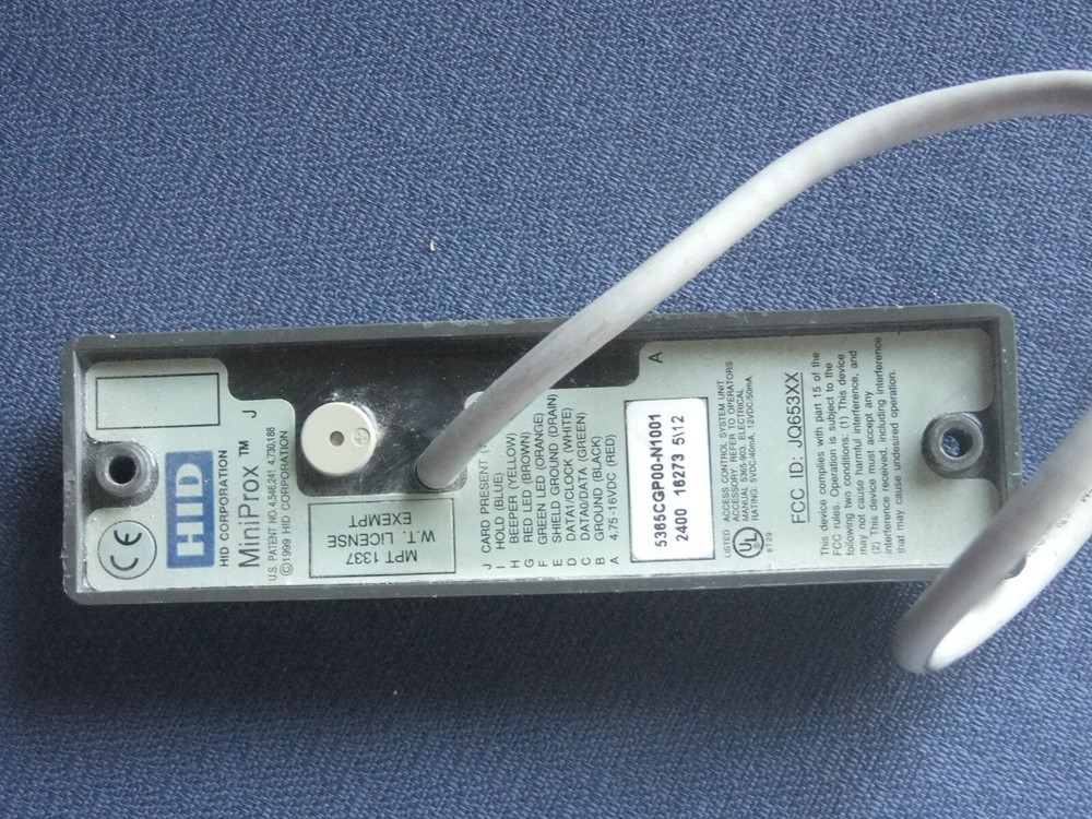 HID 5365CGP00 MiniProx Proximity Card Reader