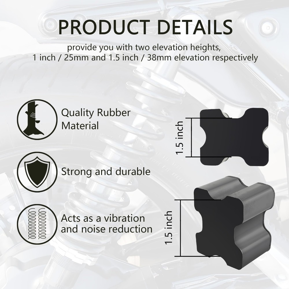 8PCS Rubber Coil Spring Spacers,Heavy Duty Front Coil Spring Booster Kit for ...