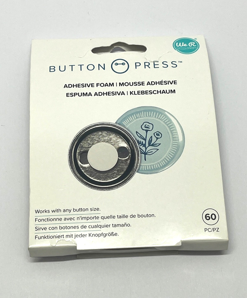 We R Memory Keepers Button Press Adhesive Foam - 60pcs