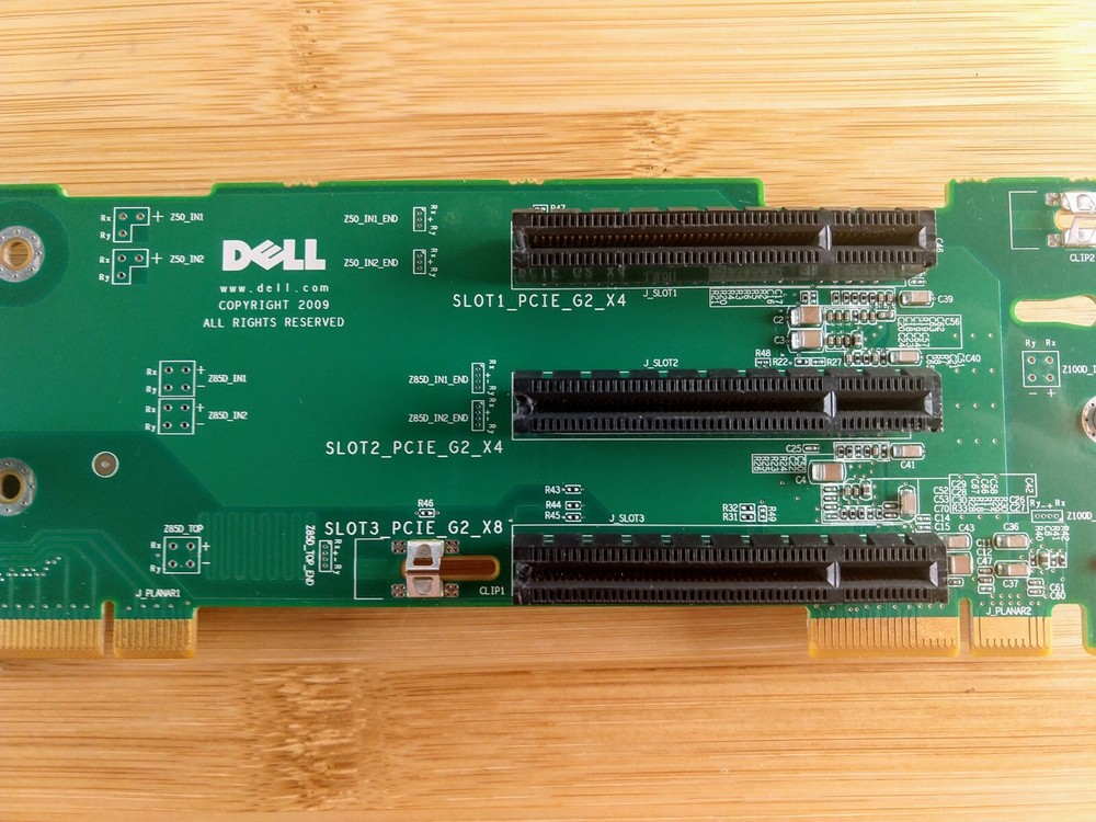Dell PowerEdge R510 PCI-E PCIe x8 Riser H949M MODIFIED WITH OPEN SLOTS for GPU