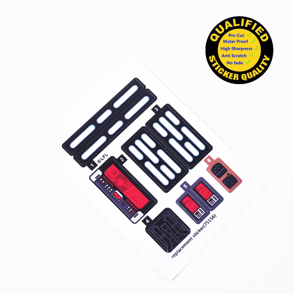 CUSTOM sticker for set 75156 Precut sticker