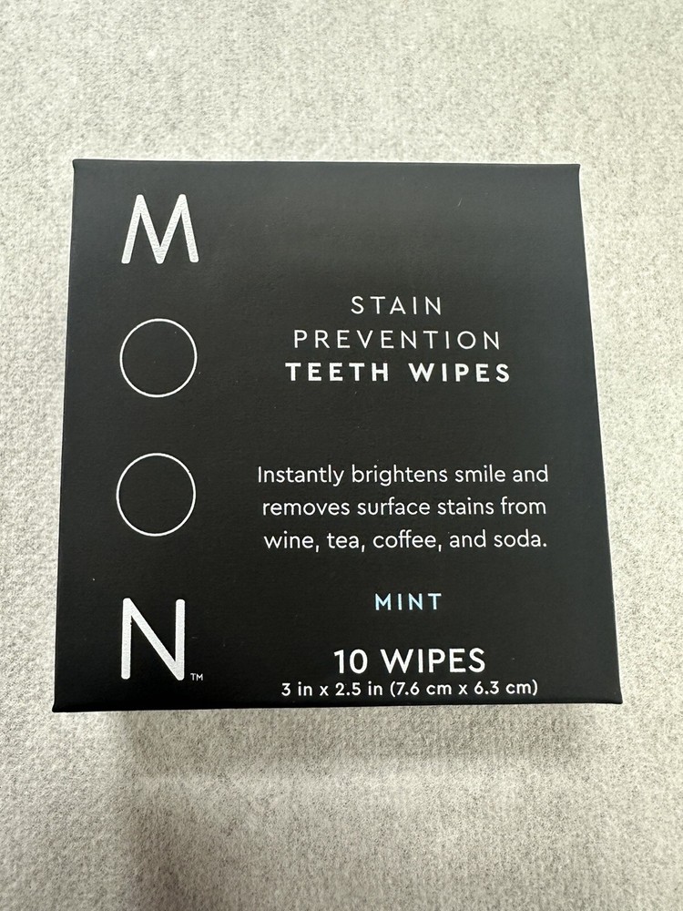 MOON Stain Prevention Teeth Wipes - Mint