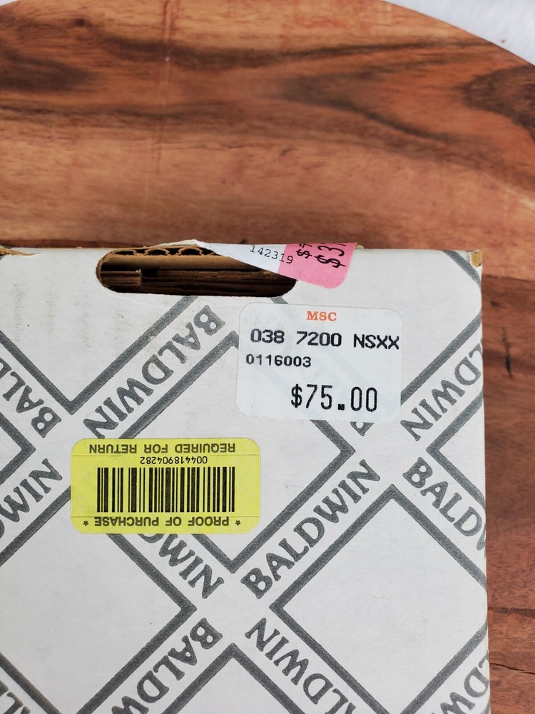 Baldwin Imperial Door Knocker Gold Toned Solid Brass NEW NIB