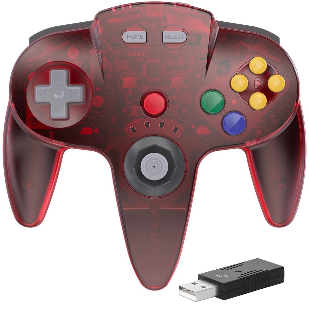 2.4 GHz Wireless N64 Switch Online Controller For  Switch Win PC Laptop iOS Mac