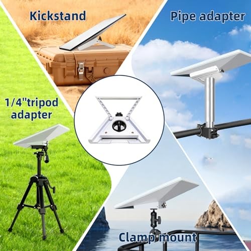 Starlink Mini Kickstand - Star Link Pipe Mount with 1/4" Tripod Thread