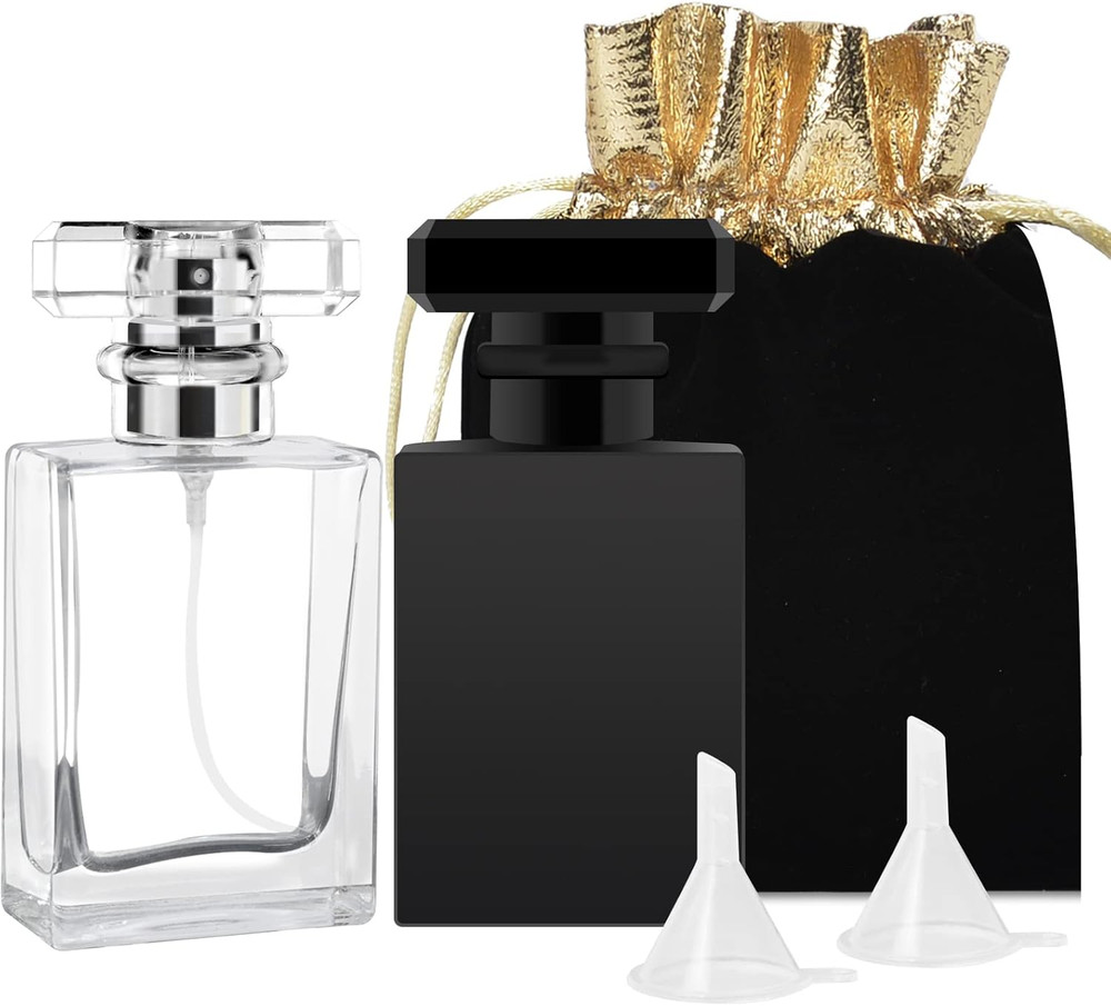 Perfume Bottle Atomizer 30ML Refillable Fine Mist Spray Bottles, Empty Glass Ess