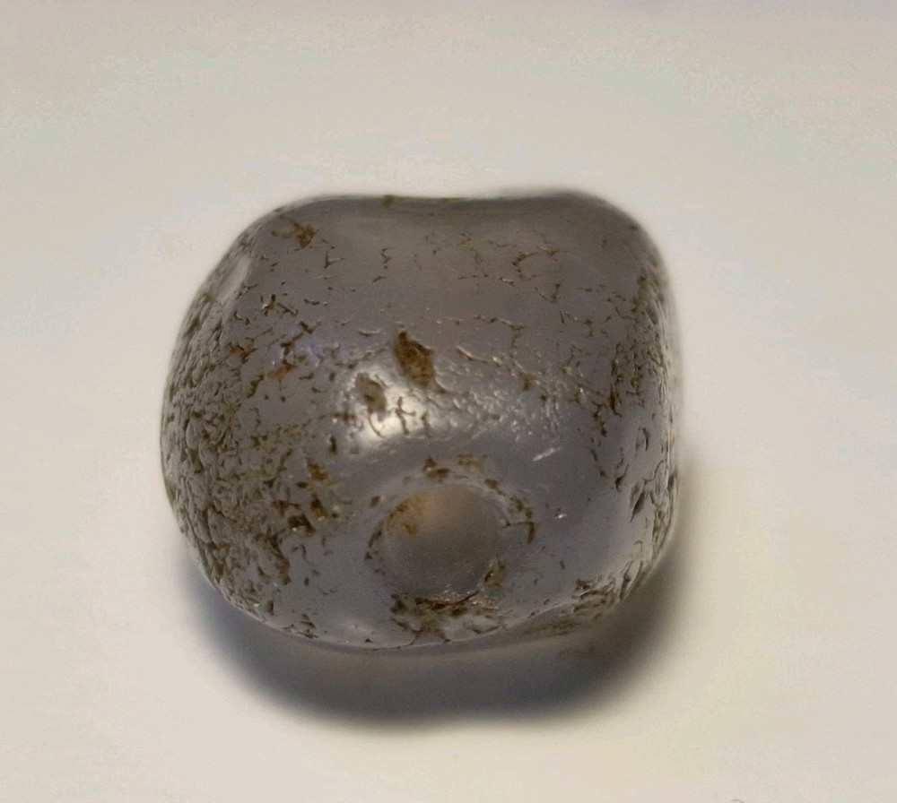 ANCIENT RARE BLUE CHALCEDONY AGAT BEAD