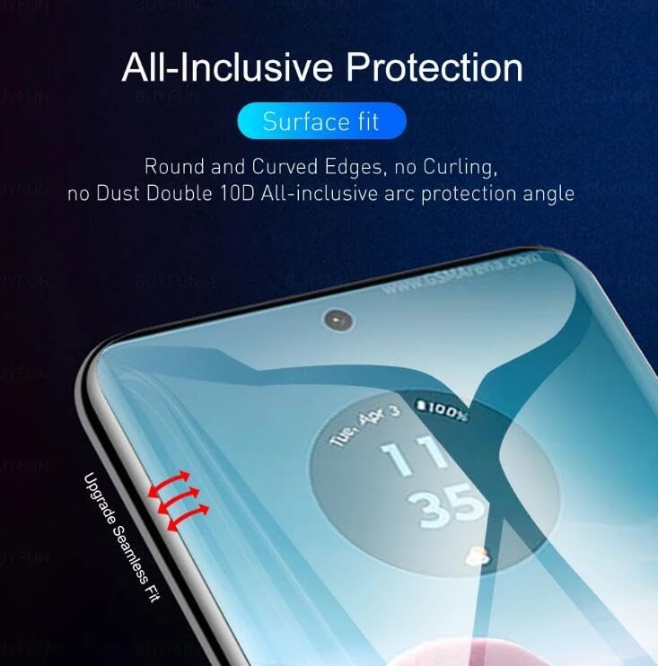 [2 Pack Hydrogel Flexible Screen Protector for Upgraded Motorola Edge (2024)