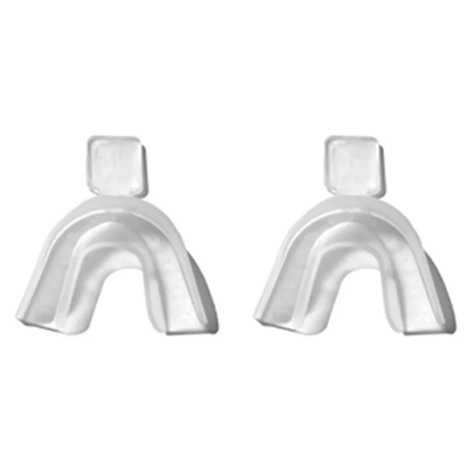 4 Pcs Mouth Moldable Bleaching Teeth Whitening Trays Guards Upper Lower Set