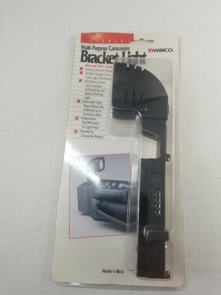 ambico multi-purpose camcorder bracket light model v-8814