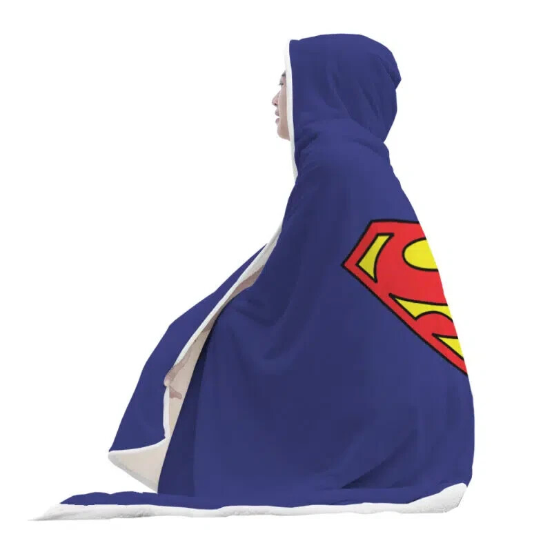 Superman Dc Comics Hooded Blanket