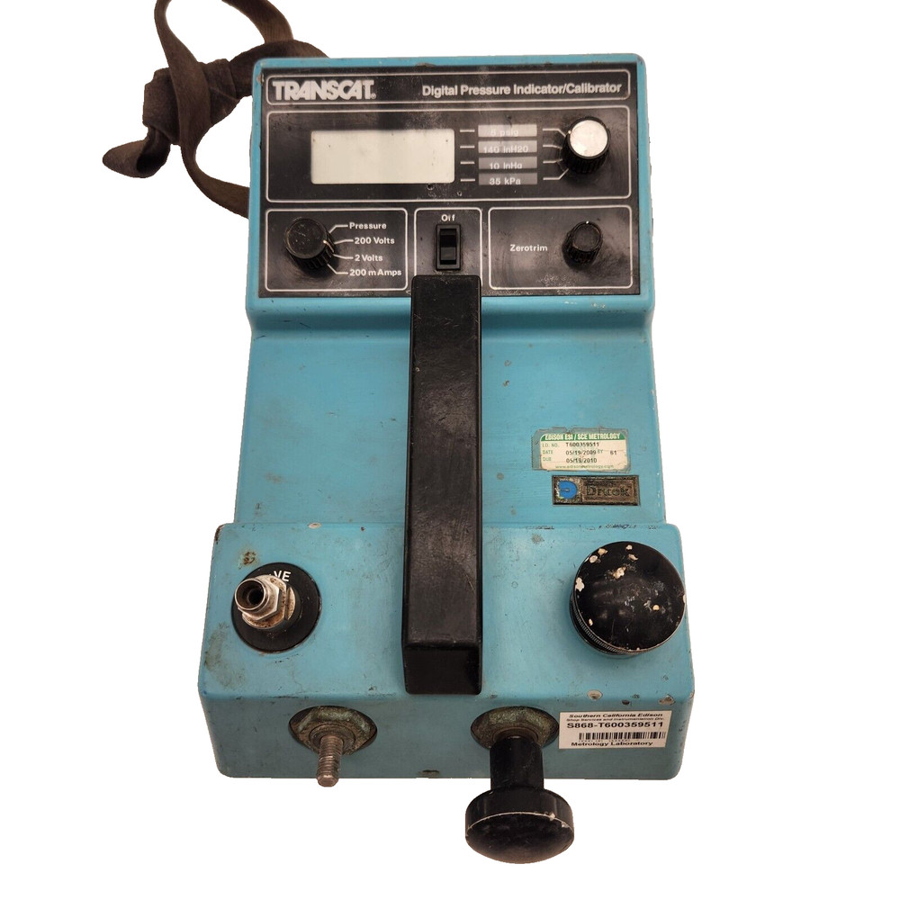 Transcat DPI-601 Precision Digital Pressure Indicator/Calibrator | Untested